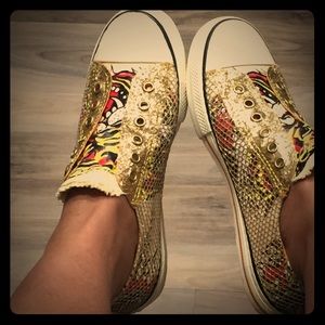 Ed hardy size 7 shoes for women